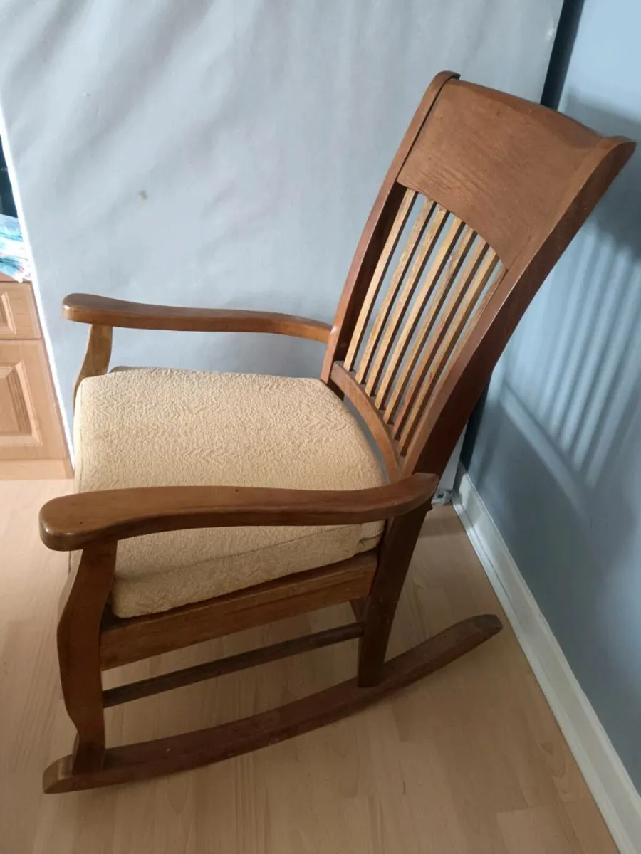 Oak Rocking Chair - Image 1