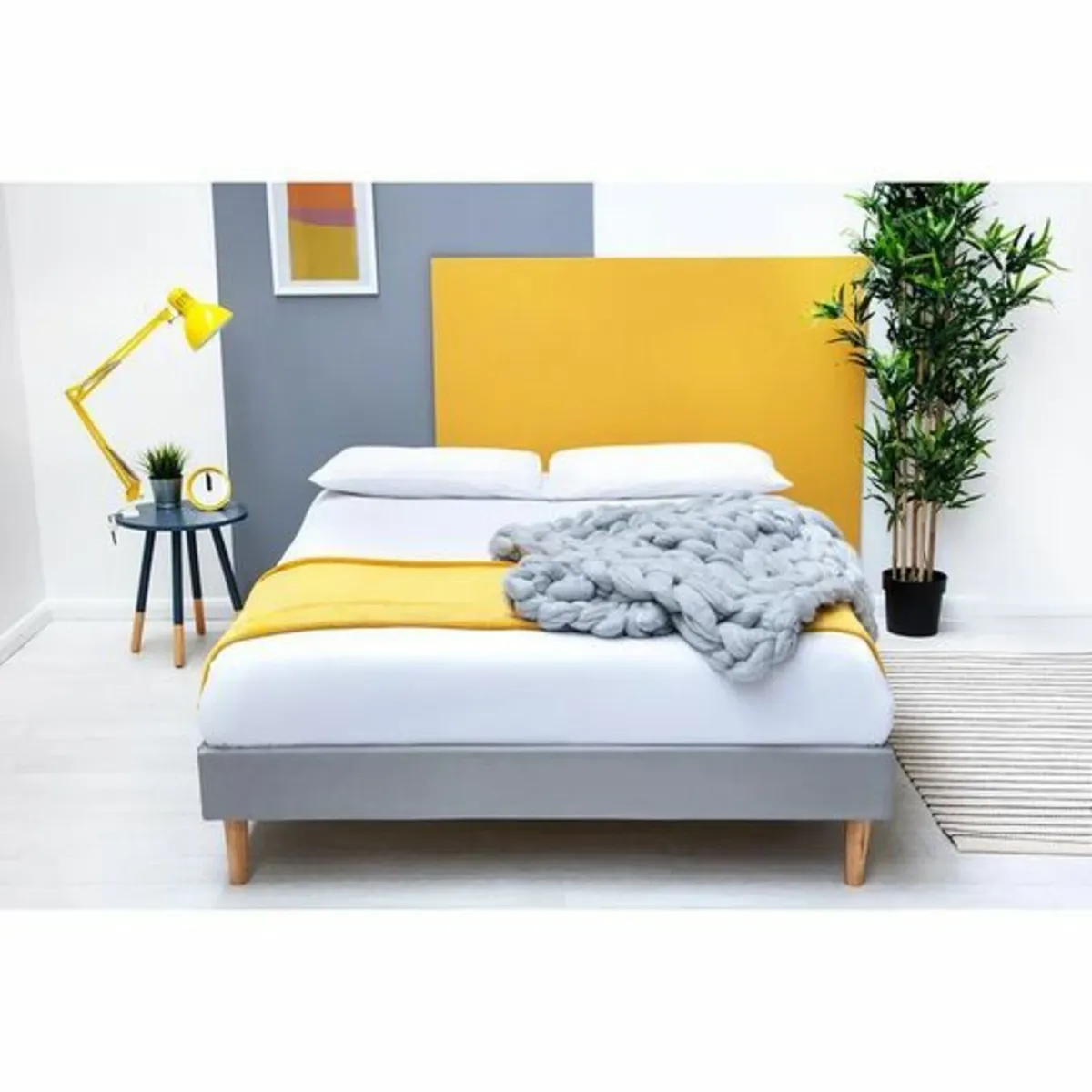 Dominick Upholstered Platform Bed - Image 1