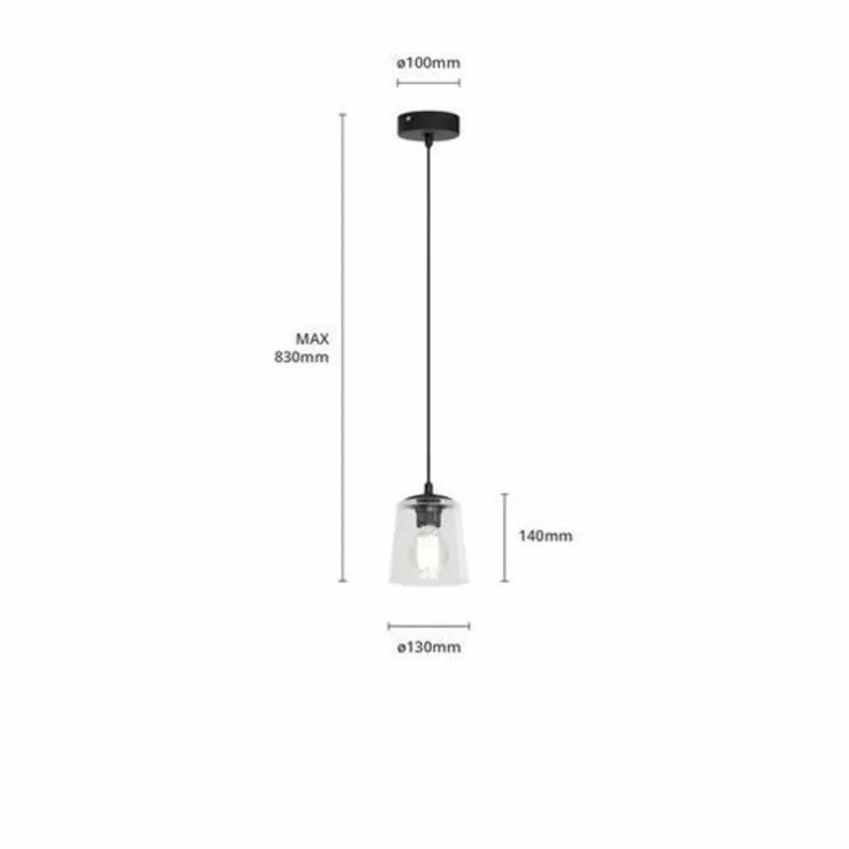 Harpersville 1-Light Single Pendant Shade - Image 2