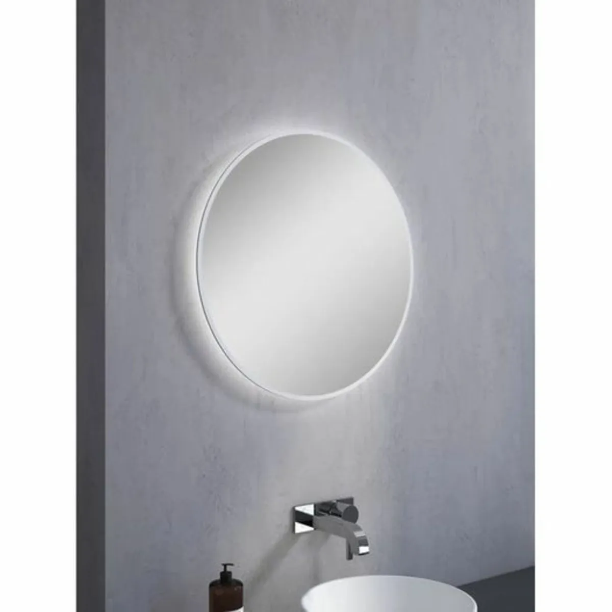 Gaulden Round Lighted Wall Mounted Bathroom Mirror - Image 4