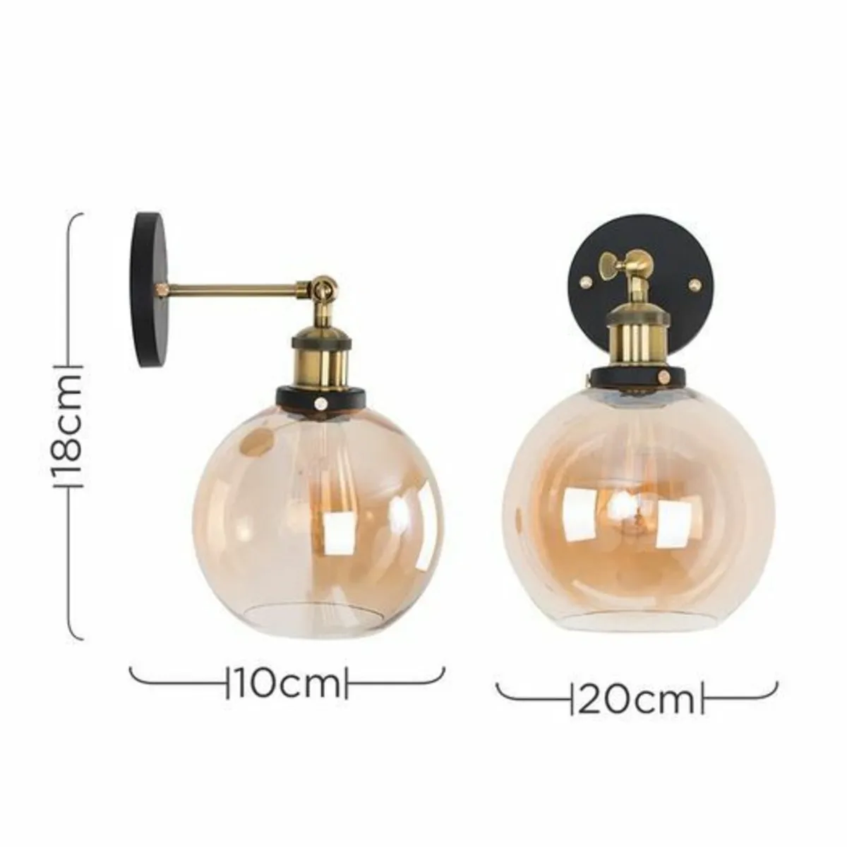 Wilburn 1 - Light Brass Armed Sconce - Image 3