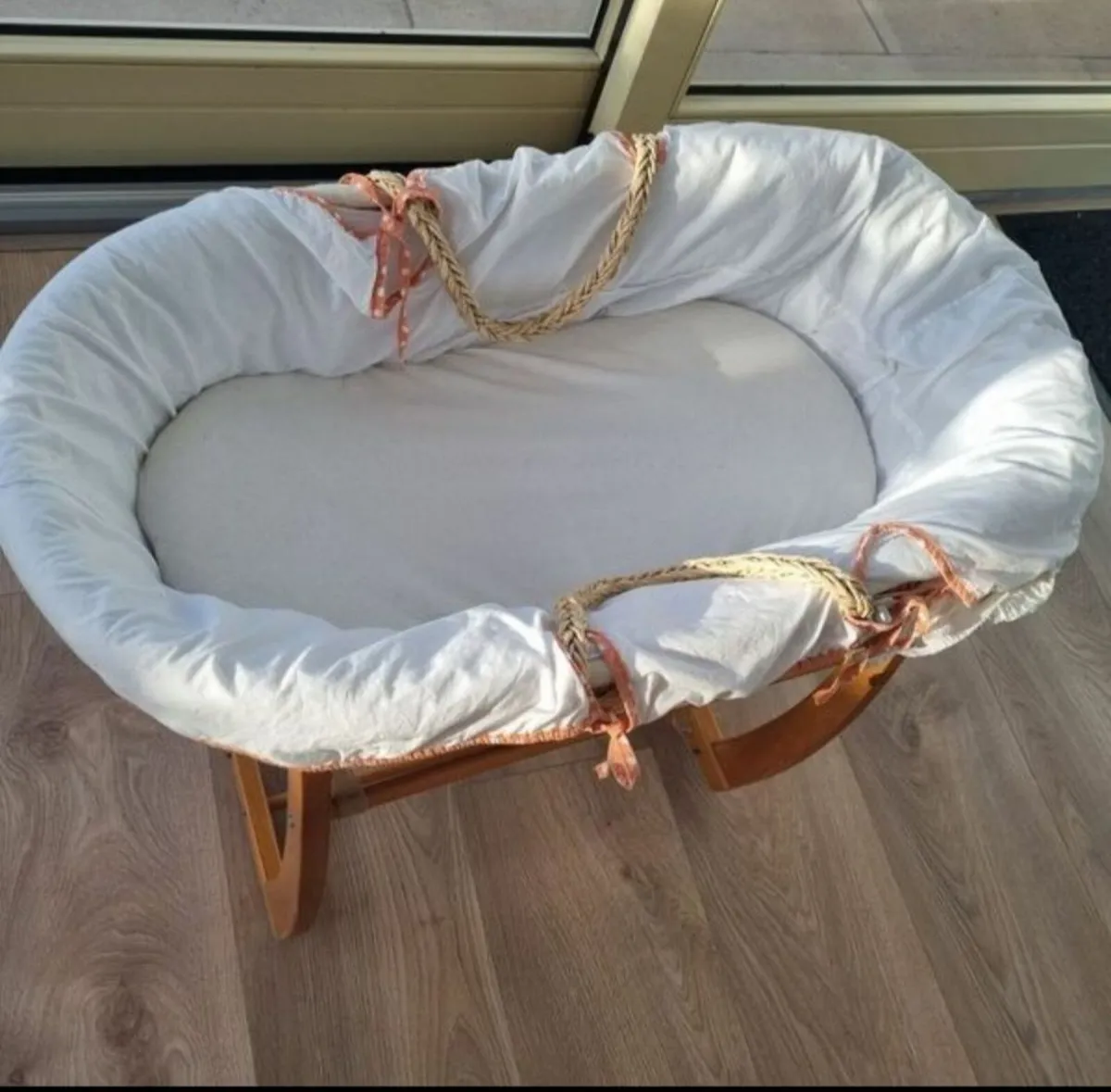 Moses Basket with Stand (Also a rocker) - Image 2