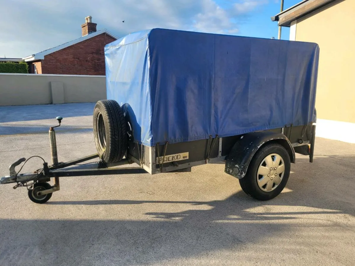 Factory made trailer 6'6 by 3'8 with tarp cover - Image 1