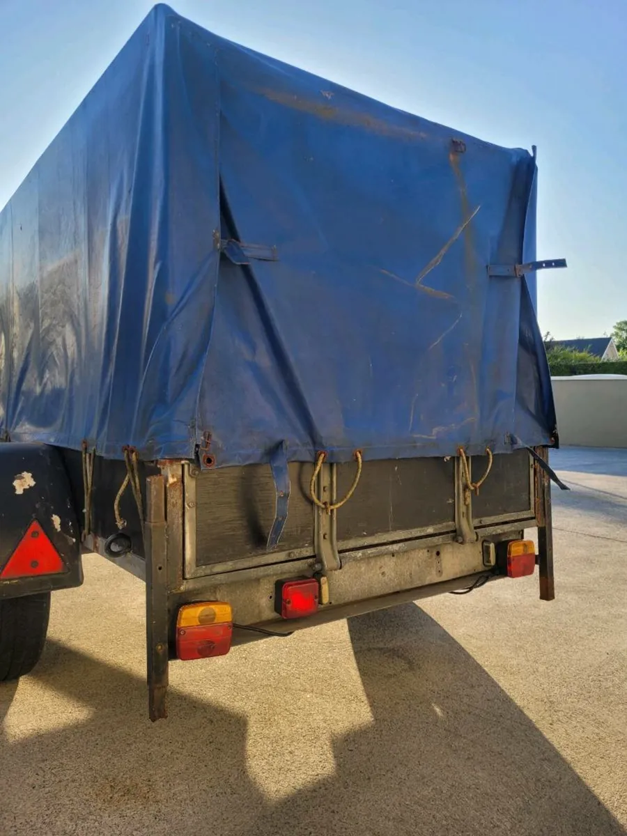 Factory made trailer 6'6 by 3'8 with tarp cover - Image 4