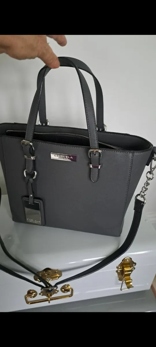 DARK GREY CARVELA TOTE
