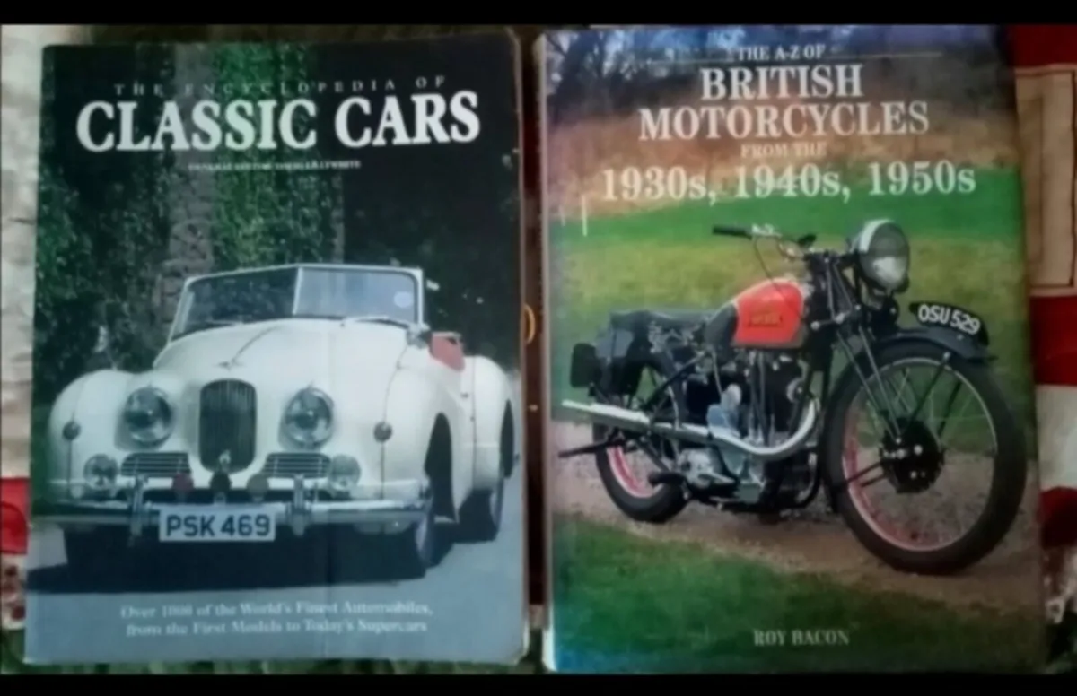 Vintage Cars and Motorcycle Books