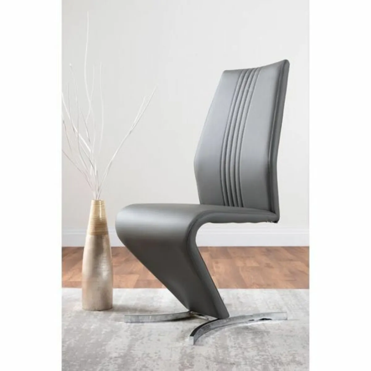 Chowchilla Upholstered Cantilever Chair (Set of 2) - Image 1