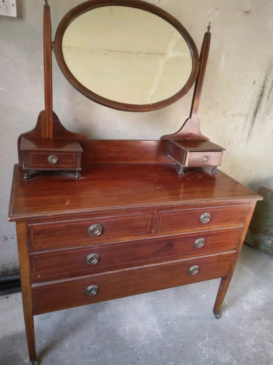 Inlaid Mahogany Dressing Table