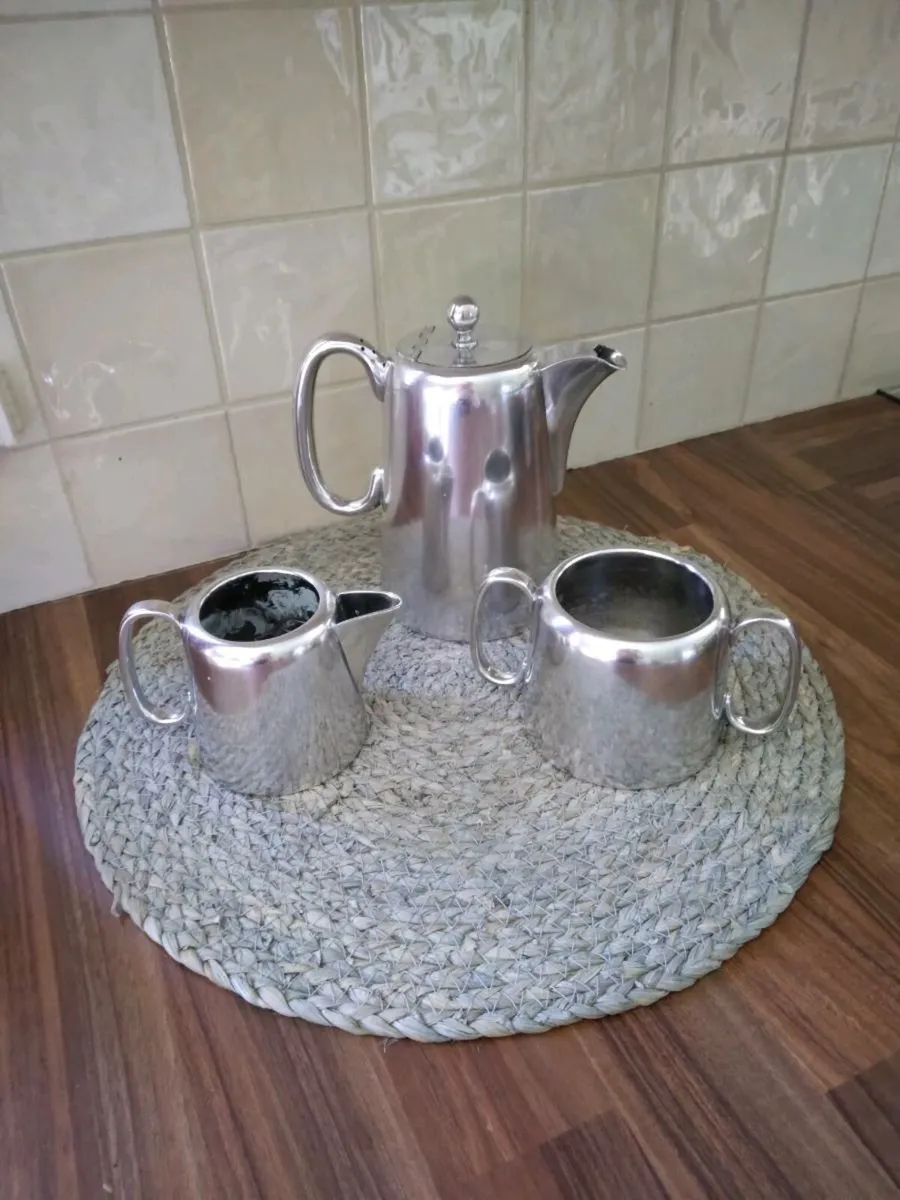 Silver Teapot Set Epns - Image 2