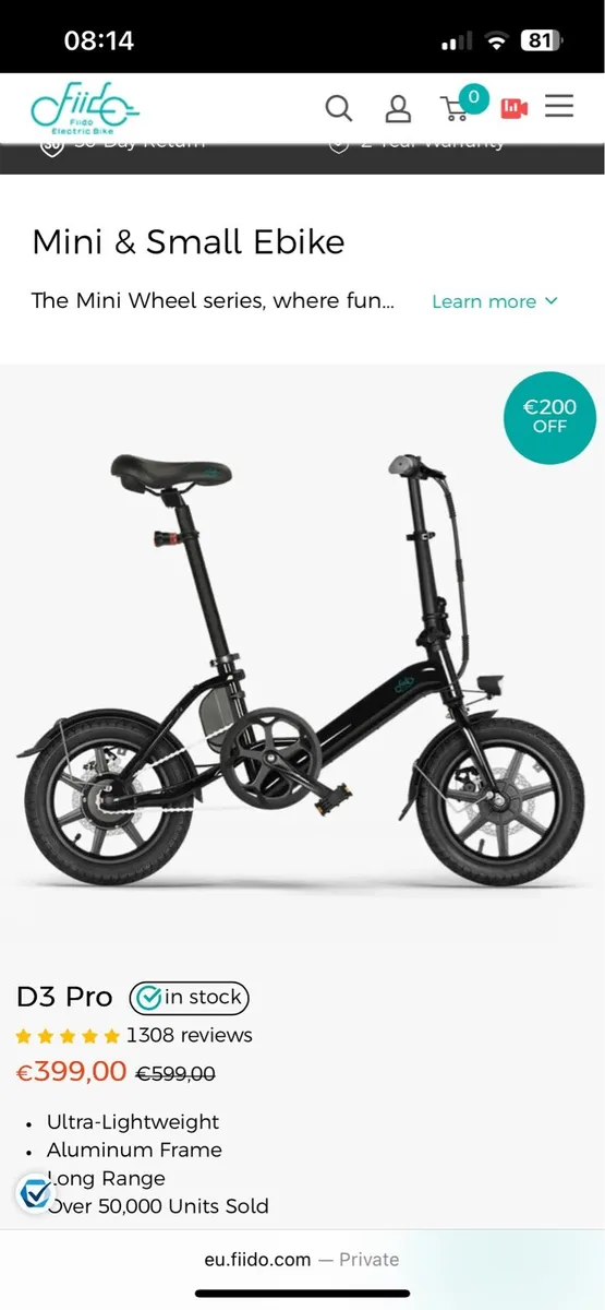 Fido Electric Bike - Image 1