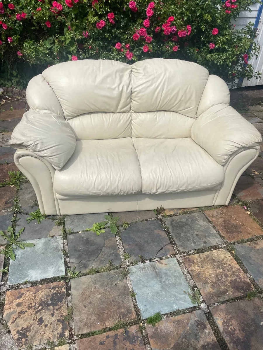 2 seater leather couch free to take away