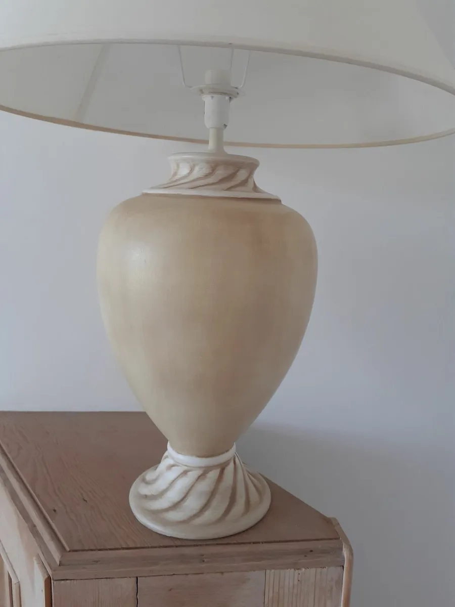 Ceramic Table Lamp & Shade - Image 4
