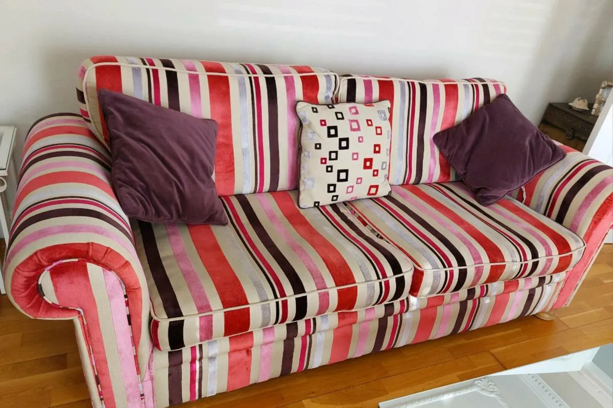Fabric couch / sofa  3 and 2 seater - Image 2