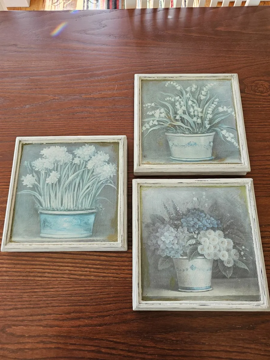 3 framed  paintings - Image 1