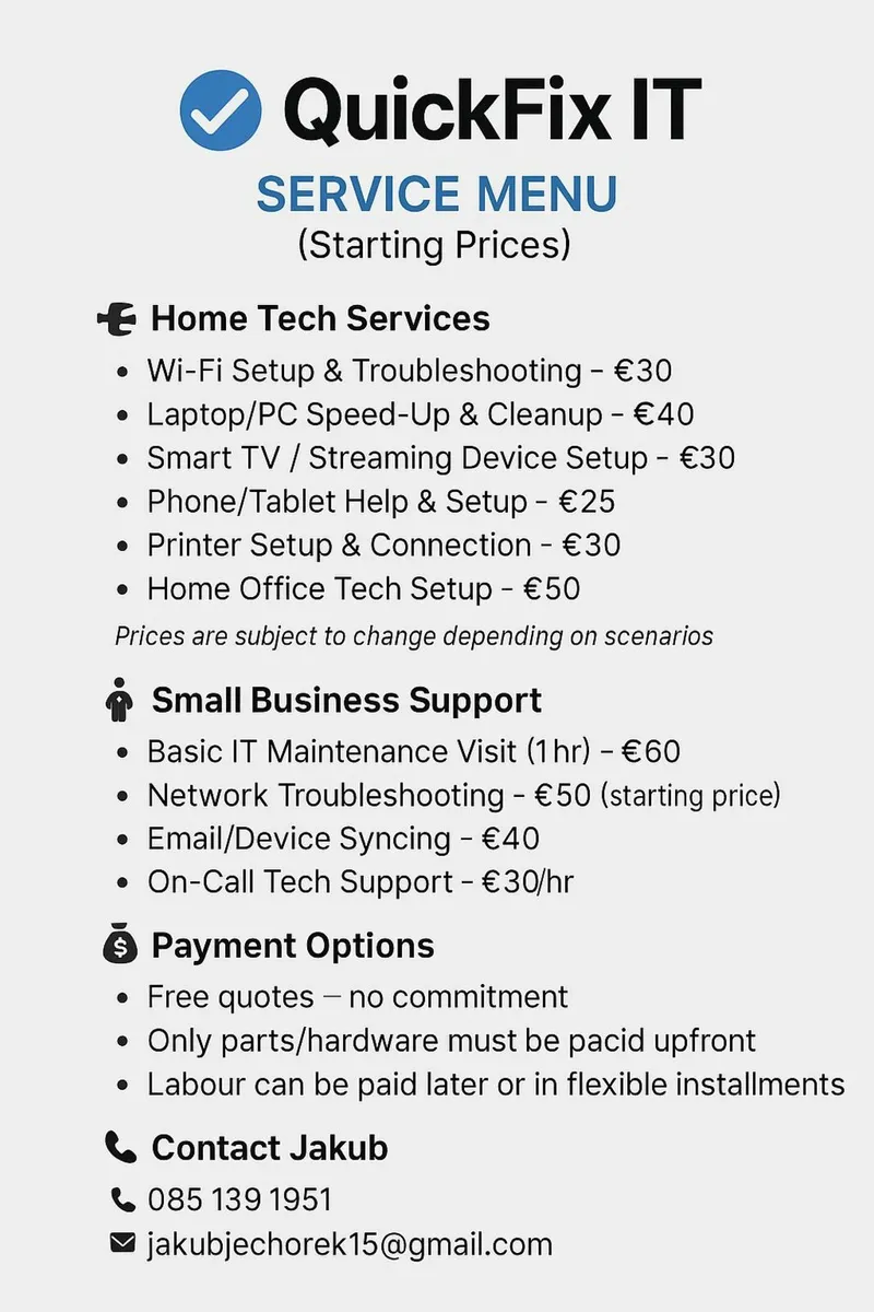 Affordable Mobile Tech Support, I Come to You - Image 2