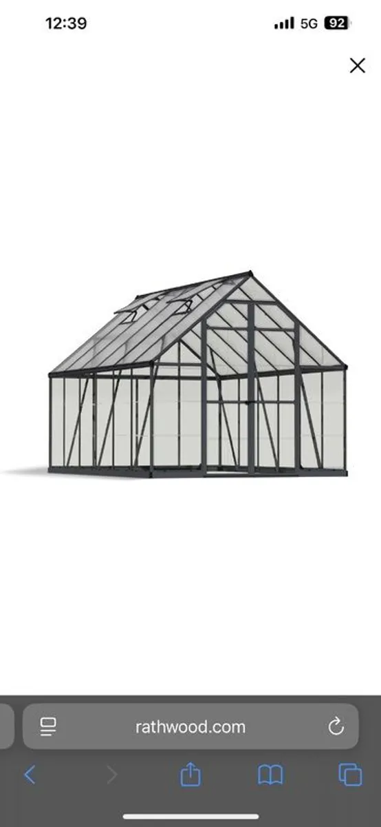 Polycarbonate greenhouse 8x12 ft brand new - Image 1