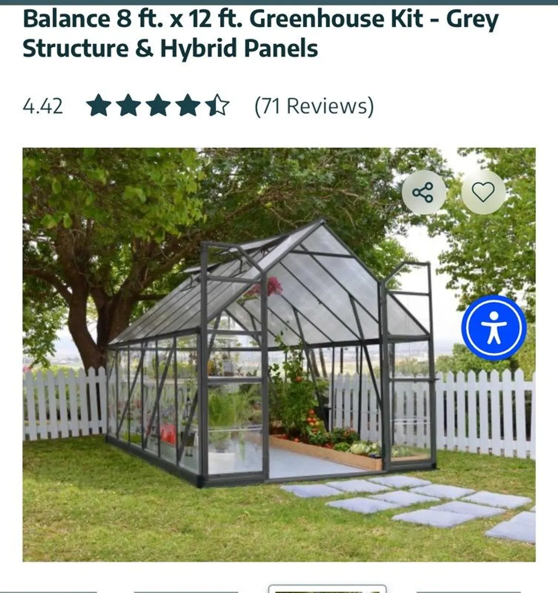 Polycarbonate greenhouse 8x12 ft brand new - Image 2