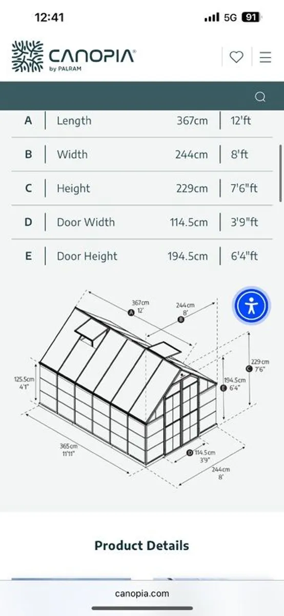 Polycarbonate greenhouse 8x12 ft brand new - Image 3