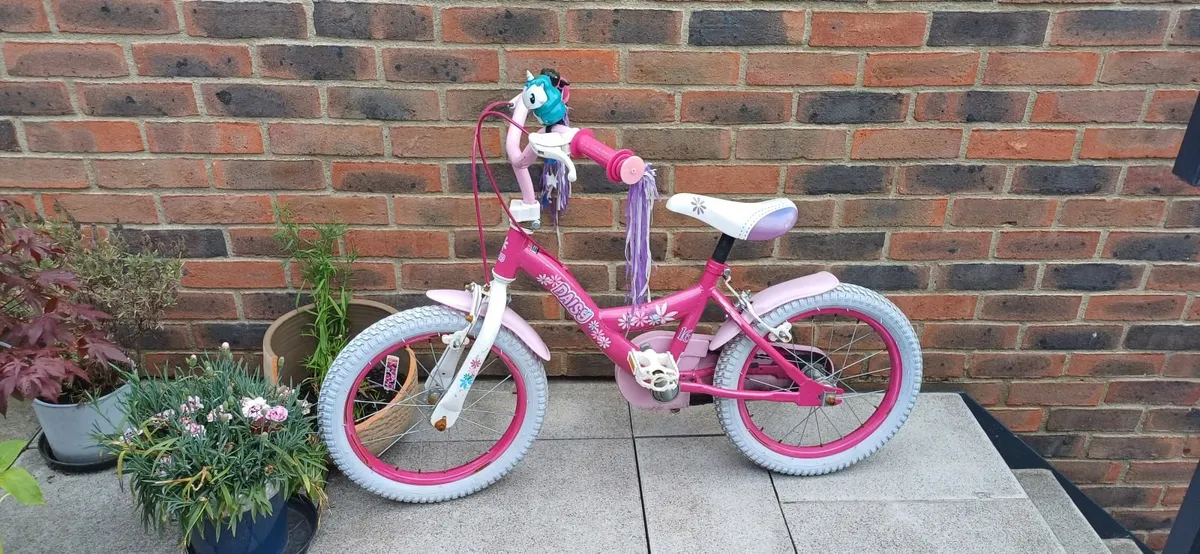 16" pink bike - Image 1