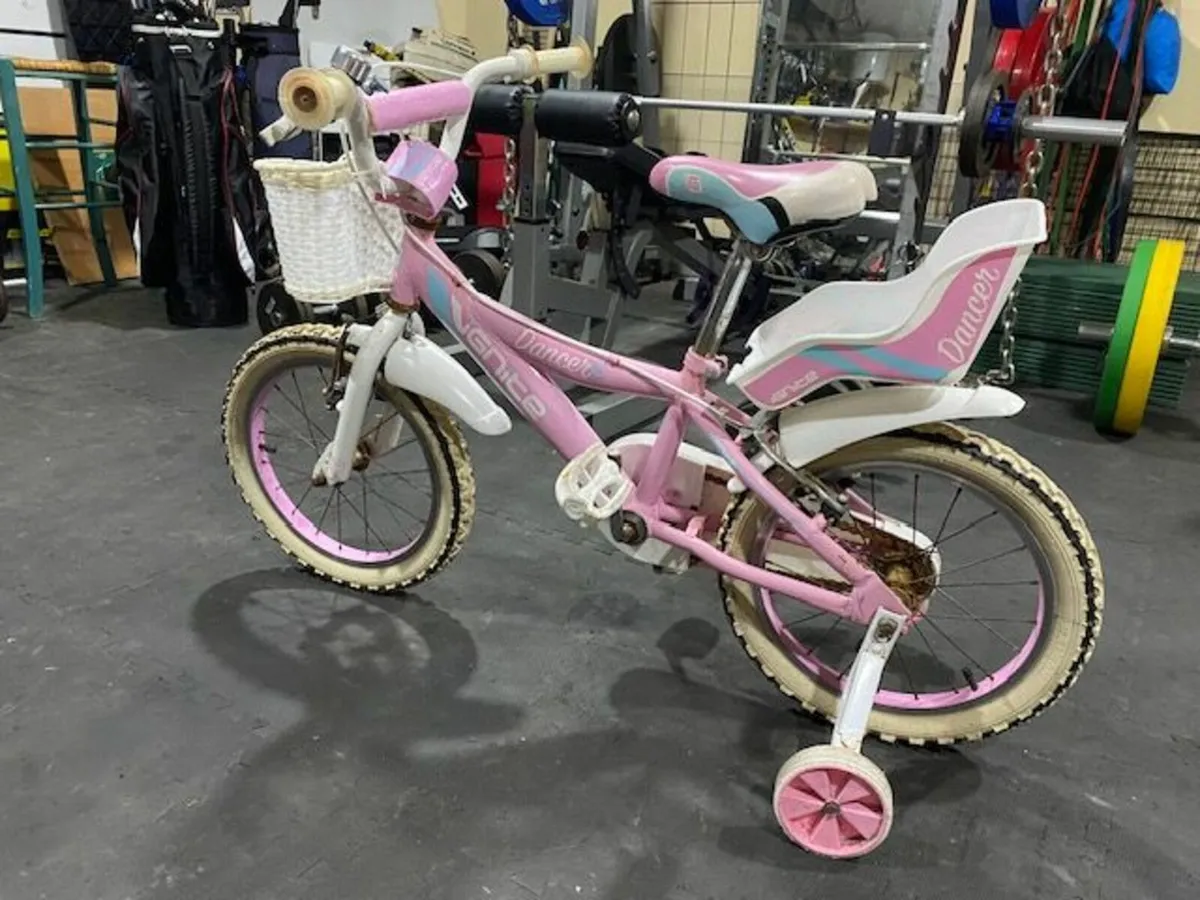 🚲 Girls’ Kids Bike with Stabilisers – 12” Wheels - Image 1