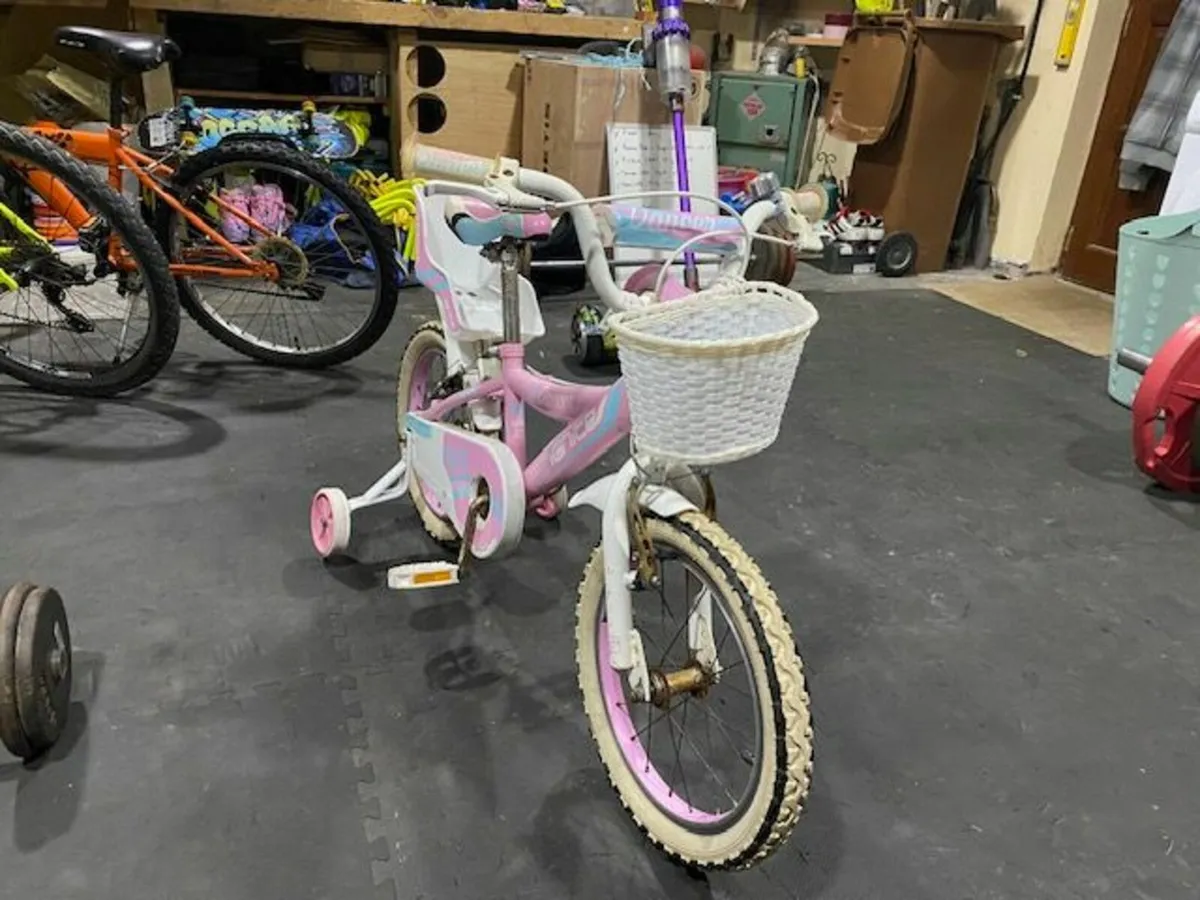🚲 Girls’ Kids Bike with Stabilisers – 12” Wheels - Image 3