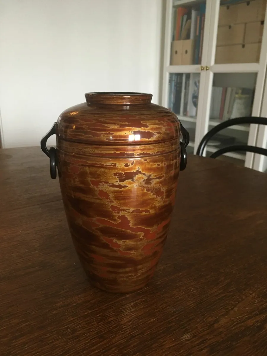 Japanese Wooden Lacquer Vase - Image 4