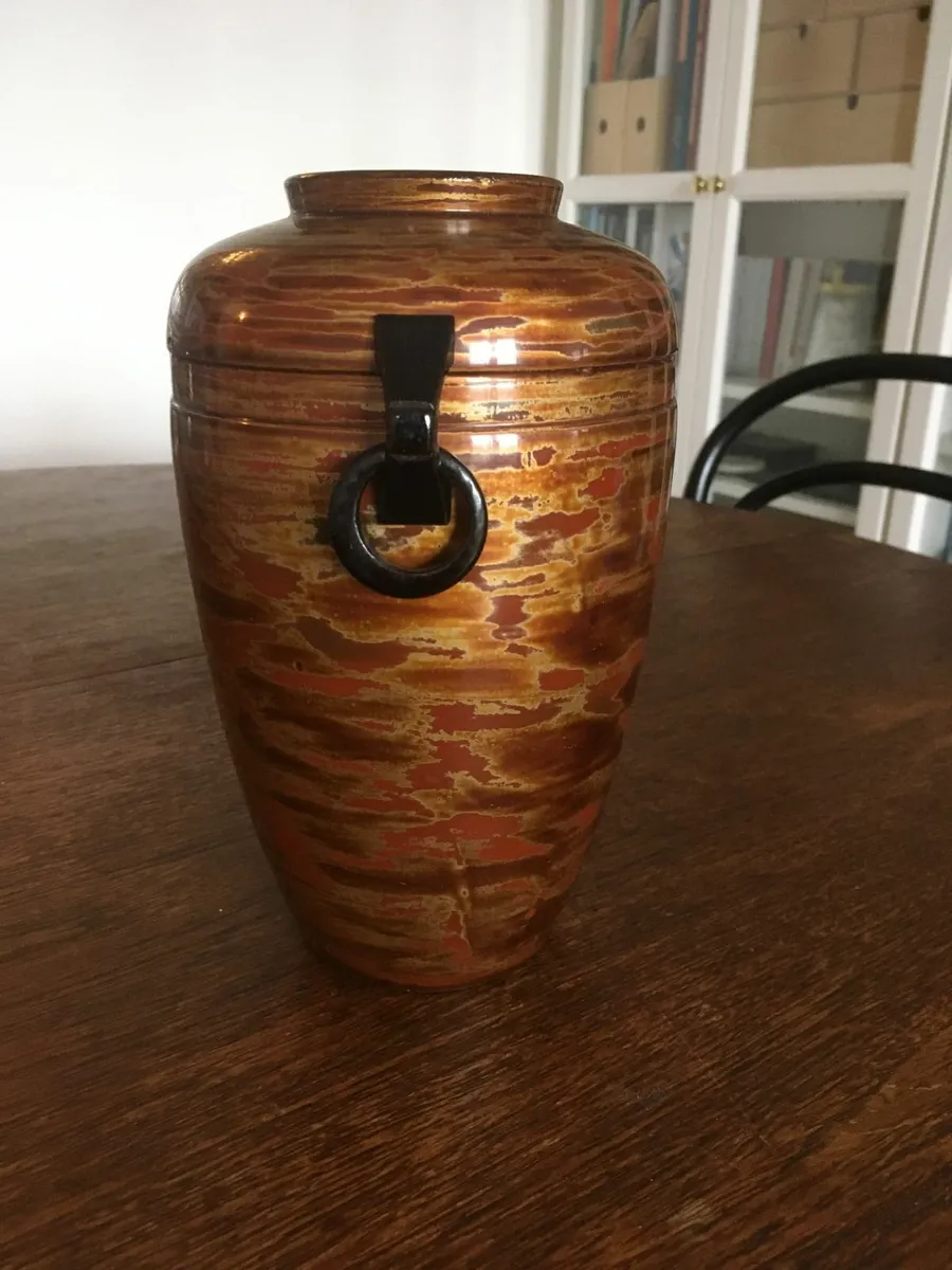 Japanese Wooden Lacquer Vase - Image 4