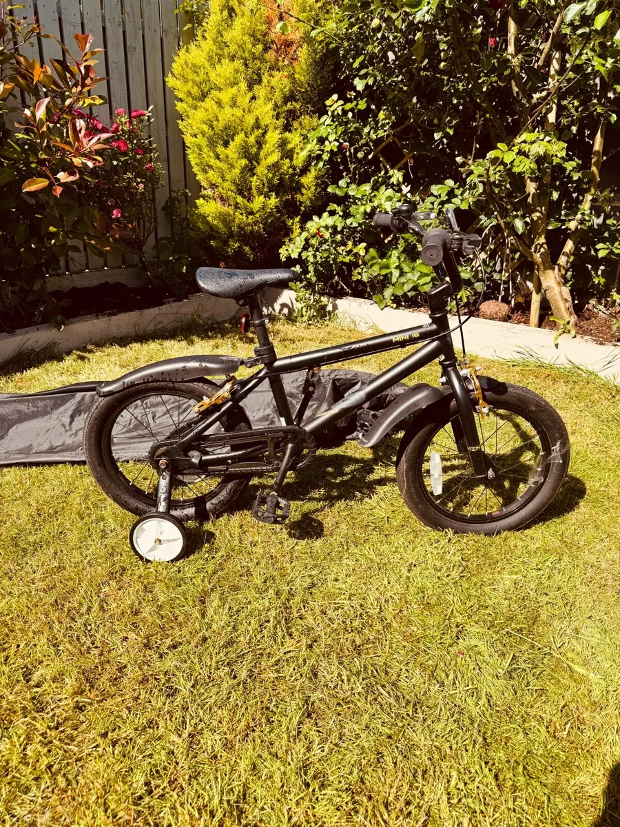 Kids 16 inch bike with large bike cover - Image 2