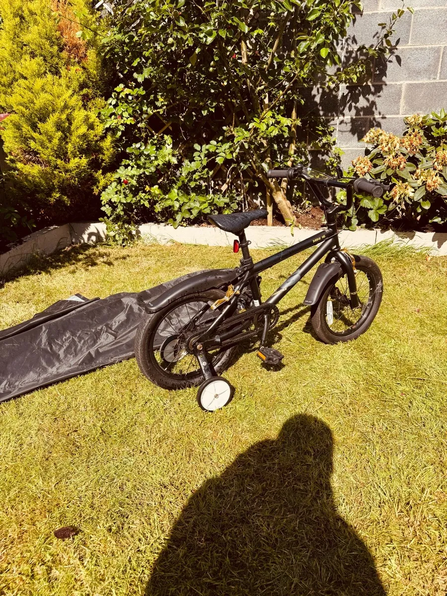 Kids 16 inch bike with large bike cover - Image 3
