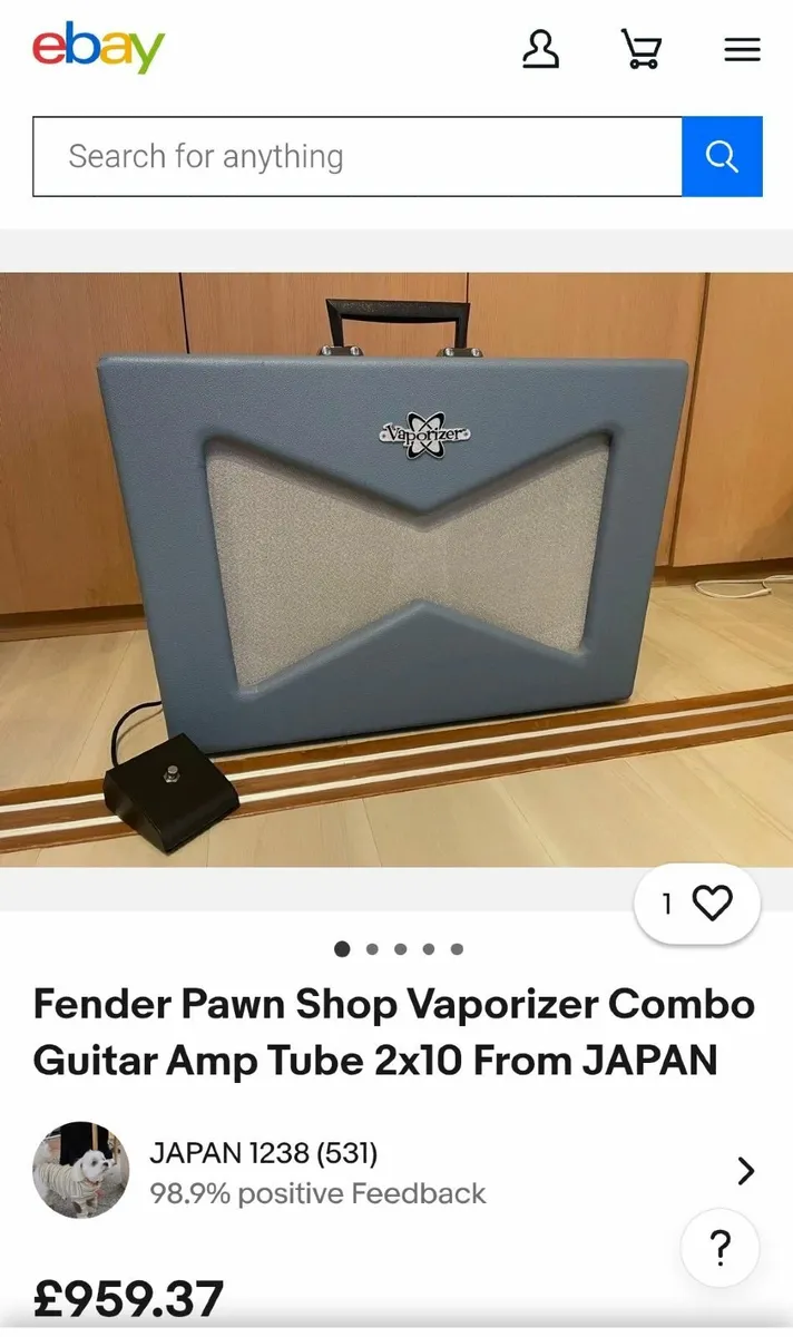 Fender vapouriser tube guitar amp - Image 2