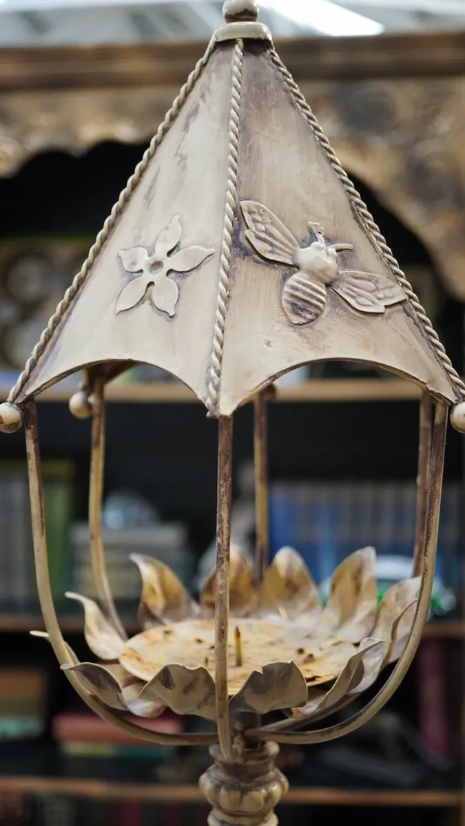 Pair of Vintage Tall Candle Holders - Image 4