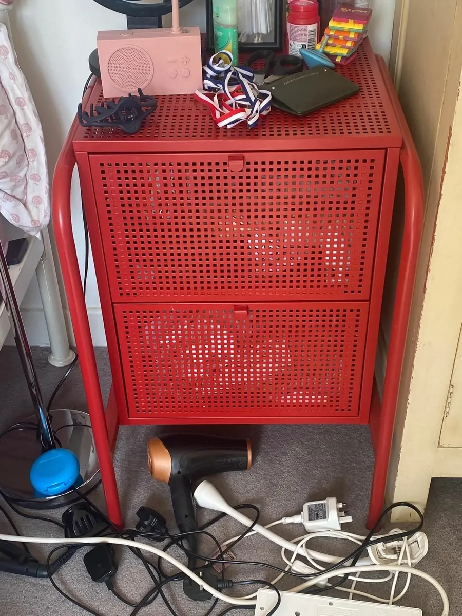 Ikea Nikkeby Red chest of 2 drawers (versatile) - Image 1