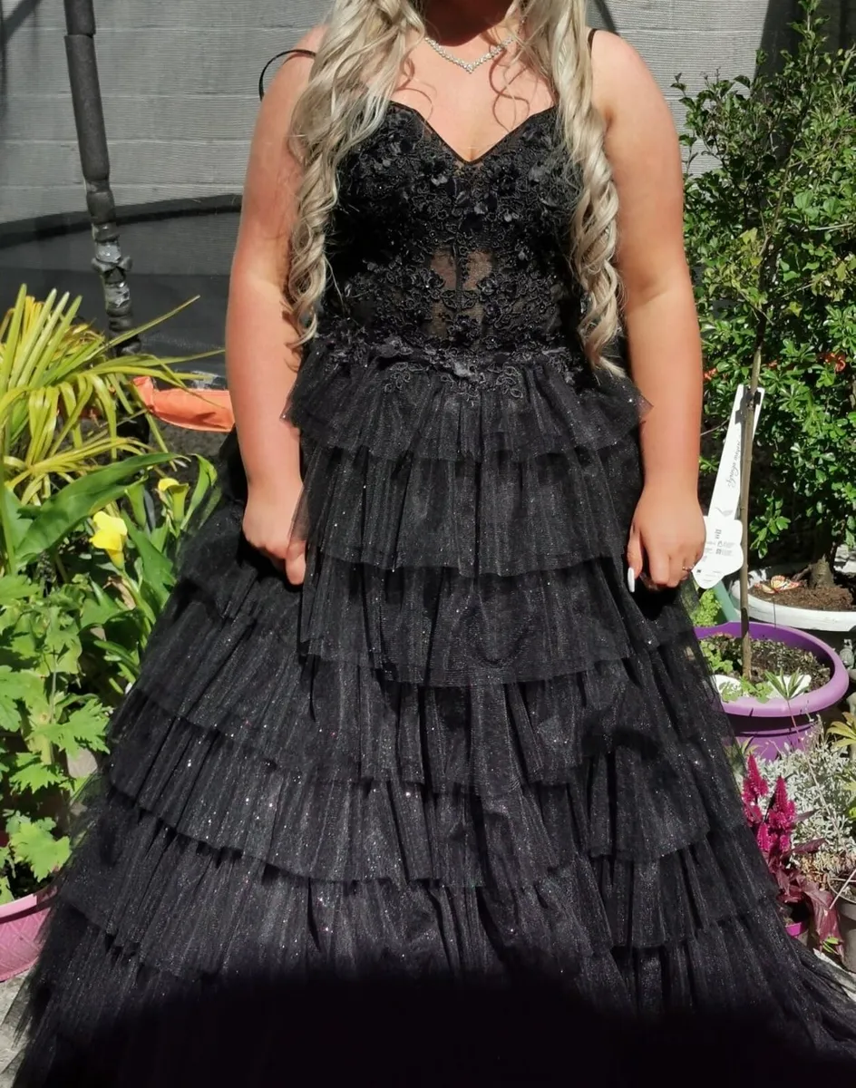 Dani’s closet Charlotte Black Ruffle Ballgown - Image 2