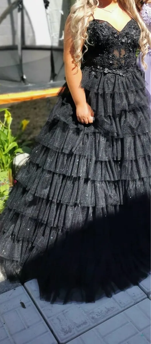 Dani’s closet Charlotte Black Ruffle Ballgown - Image 3