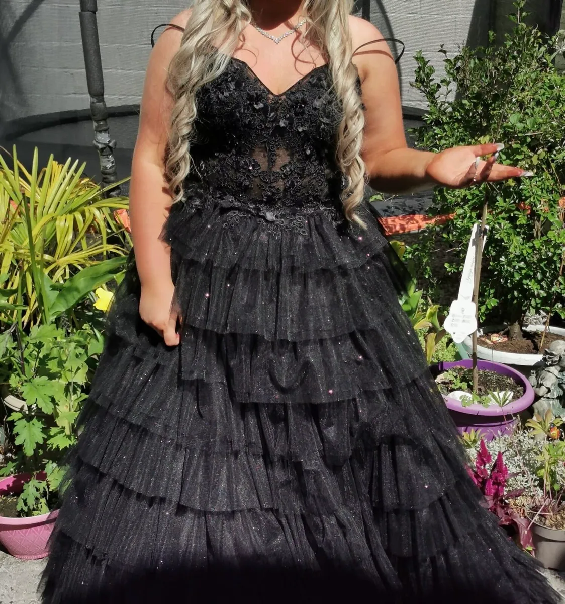 Dani’s closet Charlotte Black Ruffle Ballgown - Image 4