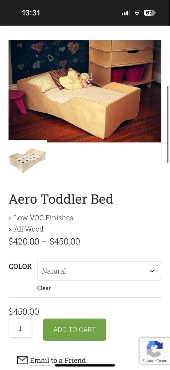Sodura Aero Toddler Bed - Image 4