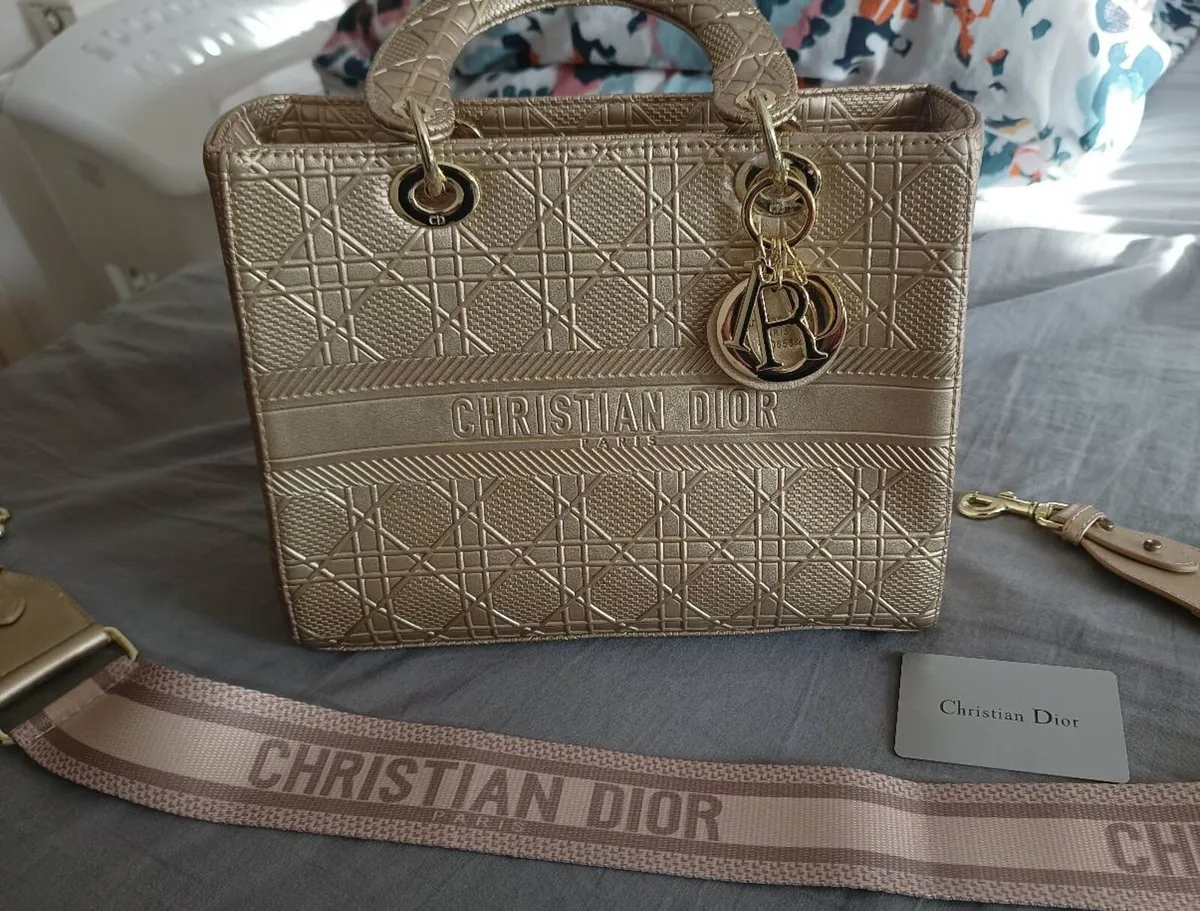 Christian Dior Gold Hand/Sling Bag - Image 1