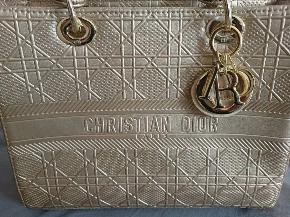 Christian Dior Gold Hand/Sling Bag - Image 3