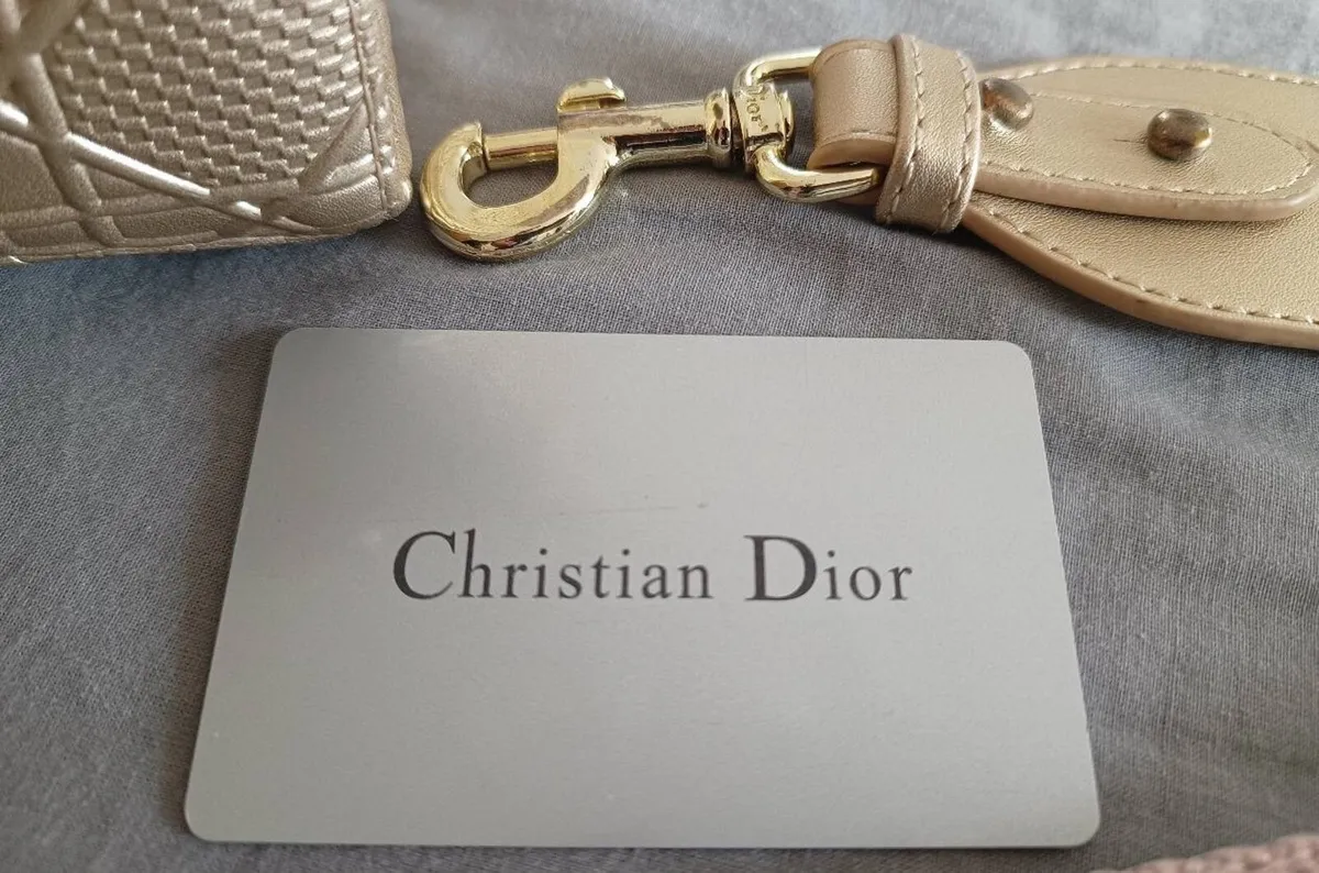 Christian Dior Gold Hand/Sling Bag - Image 4