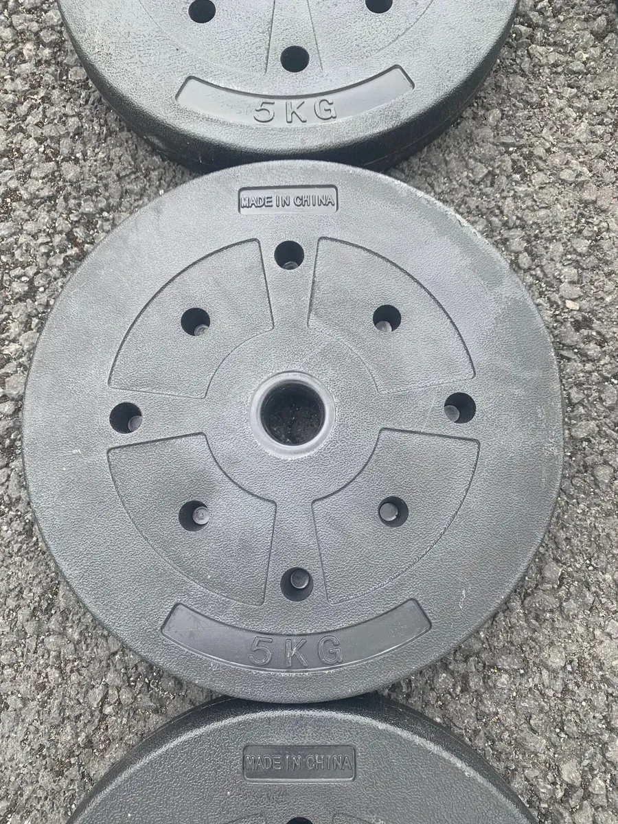 50kg dumbbells and barbell set - Image 4