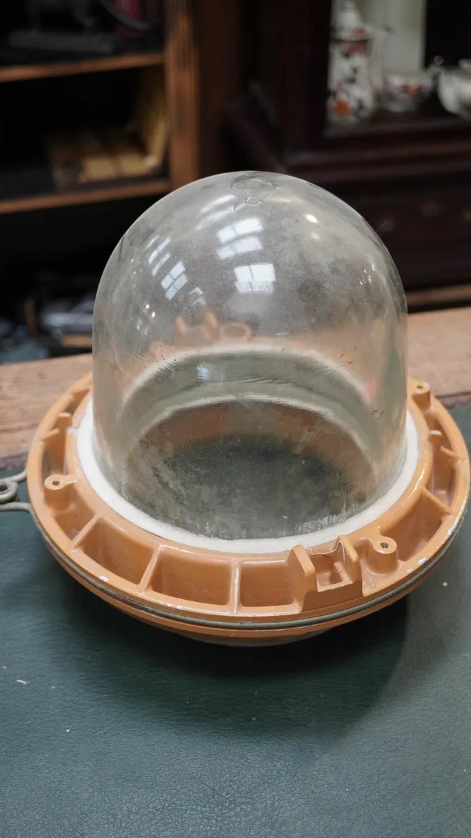 Set of 2 Industrial Explosion-Proof Glass Dome Lig - Image 4