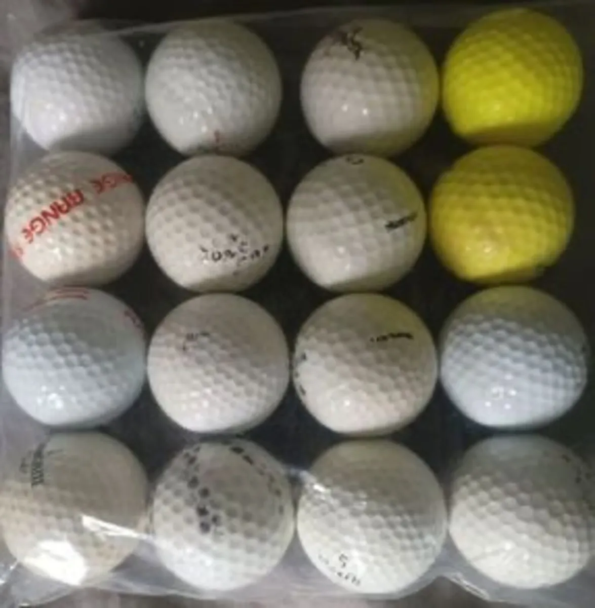 16 Assorted Used Golf Balls