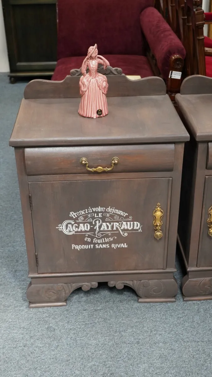 Pair of Upcycled Spanish Bedside Cabinets - Image 3