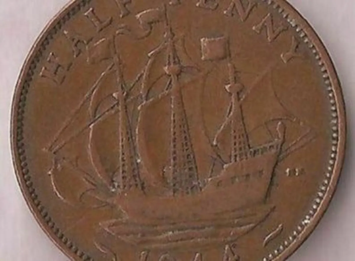 British halfpennies