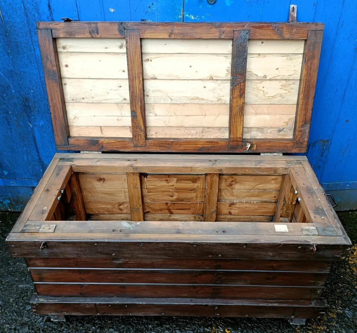 Vintage Wooden Chest - Image 2