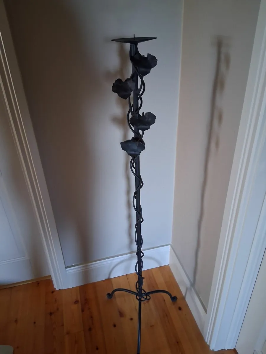 Wrought Iron Candle Stick Holder - Image 2
