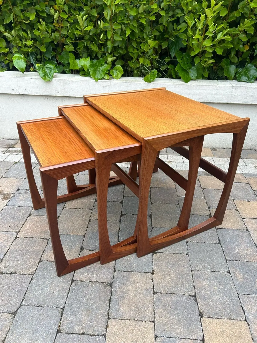 G Plan mid century trio of tables retro vintage - Image 1