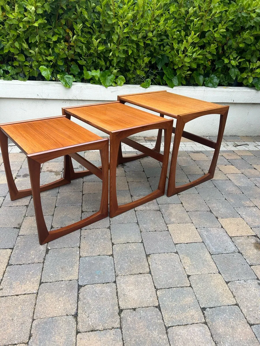G Plan mid century trio of tables retro vintage - Image 2