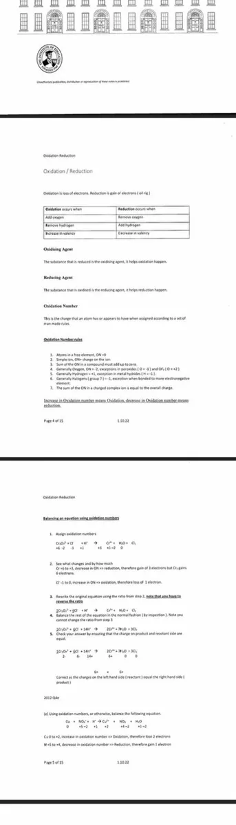 Leaving Cert Chemistry Notes from the Institute - Image 3