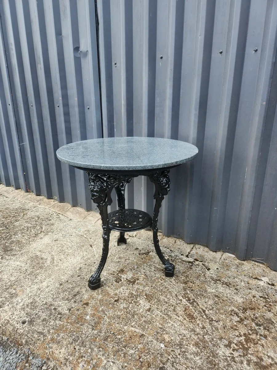 Cast iron garden table - Image 2